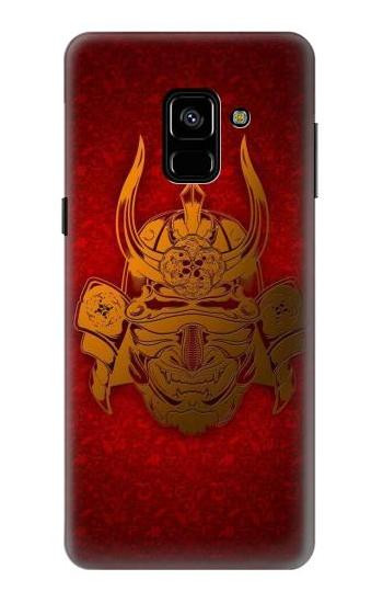 S0820 Samurai Mask Helmet Etui Coque Housse pour Samsung Galaxy A8 (2018)