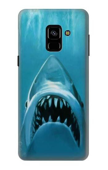 S0830 White Shark Etui Coque Housse pour Samsung Galaxy A8 (2018)