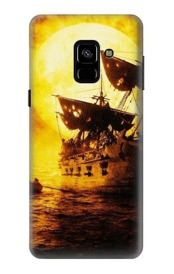 S0841 Pirates Black Pearl Etui Coque Housse pour Samsung Galaxy A8 (2018)