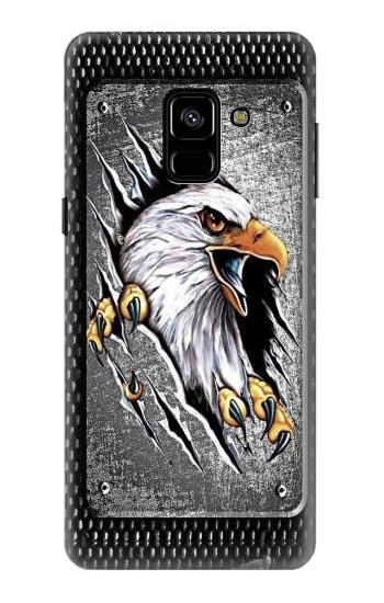 S0855 Eagle Metal Etui Coque Housse pour Samsung Galaxy A8 (2018)