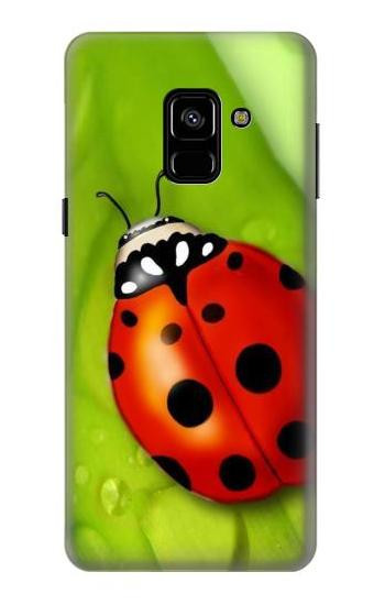 S0892 Ladybug Etui Coque Housse pour Samsung Galaxy A8 (2018)