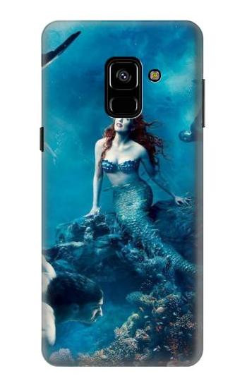 S0899 Mermaid Etui Coque Housse pour Samsung Galaxy A8 (2018)