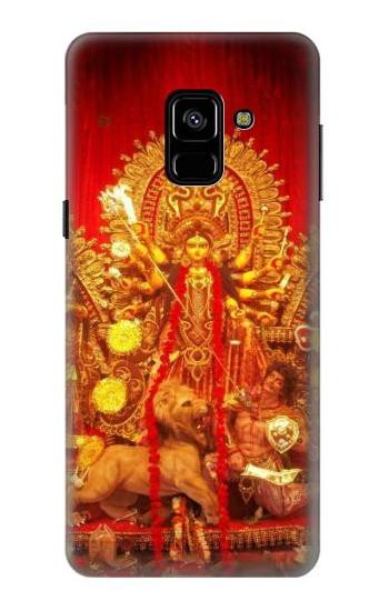 S1030 Hindu God Durga Puja Etui Coque Housse pour Samsung Galaxy A8 (2018)