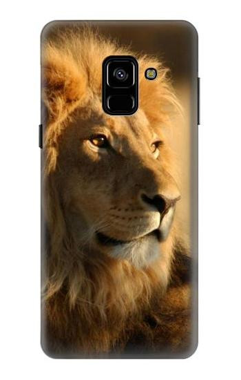 S1046 Lion King of Forest Etui Coque Housse pour Samsung Galaxy A8 (2018)