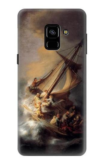 S1091 Rembrandt Christ in The Storm Etui Coque Housse pour Samsung Galaxy A8 (2018)