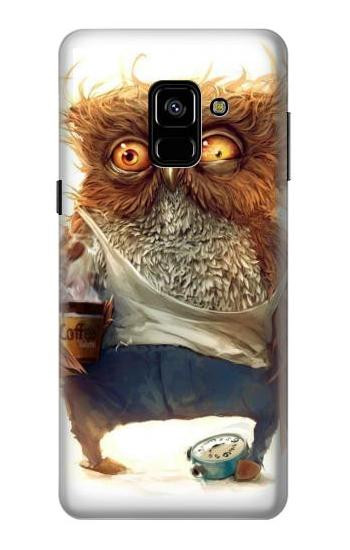 S1133 Wake up Owl Etui Coque Housse pour Samsung Galaxy A8 (2018)