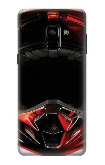 S1373 Motorcycle Helmet Etui Coque Housse pour Samsung Galaxy A8 (2018)