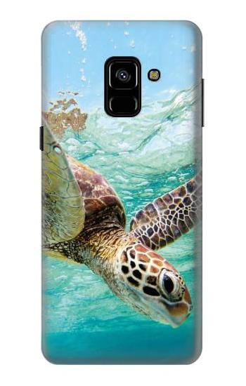 S1377 Ocean Sea Turtle Etui Coque Housse pour Samsung Galaxy A8 (2018)