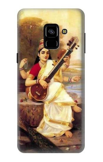 S1420 Saraswati Hindu Goddess Etui Coque Housse pour Samsung Galaxy A8 (2018)