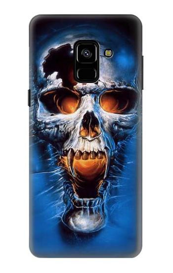 S1462 Vampire Skull Etui Coque Housse pour Samsung Galaxy A8 (2018)