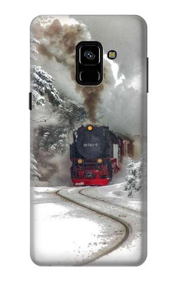S1509 Steam Train Etui Coque Housse pour Samsung Galaxy A8 (2018)