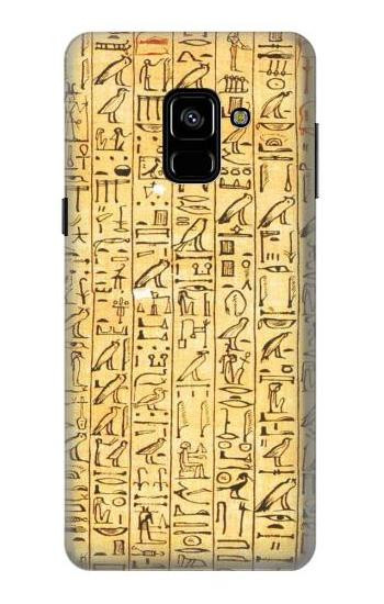S1625 Egyptian Coffin Texts Etui Coque Housse pour Samsung Galaxy A8 (2018)