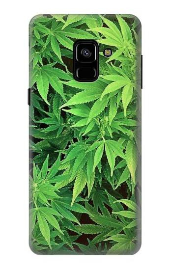 S1656 Marijuana Plant Etui Coque Housse pour Samsung Galaxy A8 (2018)