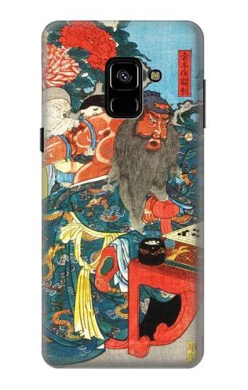S1826 Utagawa Kuniyoshi Guan Yu Etui Coque Housse pour Samsung Galaxy A8 (2018)