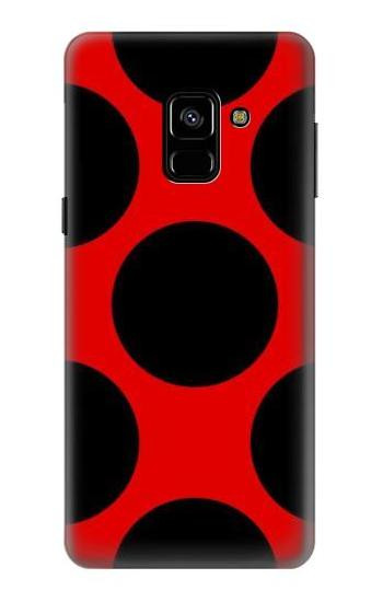S1829 Ladybugs Dot Pattern Etui Coque Housse pour Samsung Galaxy A8 (2018)