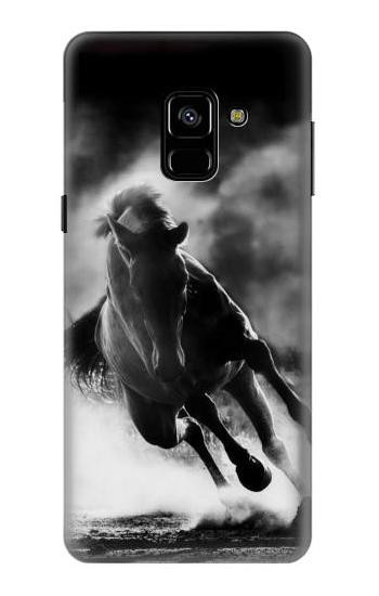 S1860 Running Horse Etui Coque Housse pour Samsung Galaxy A8 (2018)