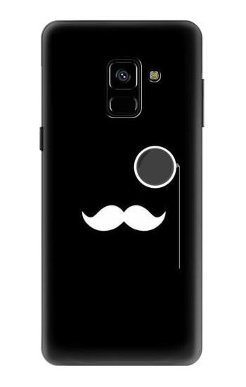S1946 Sir Mustache Minimalism Etui Coque Housse pour Samsung Galaxy A8 (2018)