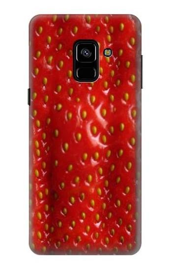 S2225 Strawberry Etui Coque Housse pour Samsung Galaxy A8 (2018)
