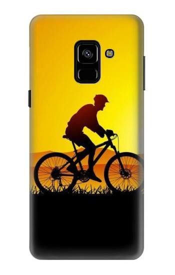 S2385 Bicycle Bike Sunset Etui Coque Housse pour Samsung Galaxy A8 (2018)