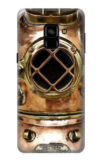S2412 Vintage Deep Sea Diving Helmet Etui Coque Housse pour Samsung Galaxy A8 (2018)
