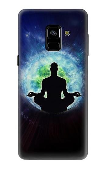 S2527 Yoga Nature Universe Etui Coque Housse pour Samsung Galaxy A8 (2018)