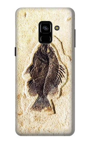 S2562 Fossil Fish Etui Coque Housse pour Samsung Galaxy A8 (2018)
