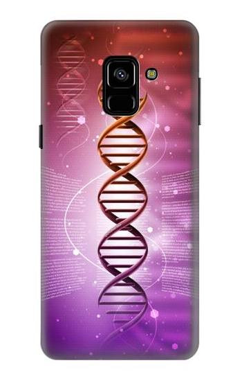 S2573 Dna Genetic Code Etui Coque Housse pour Samsung Galaxy A8 (2018)