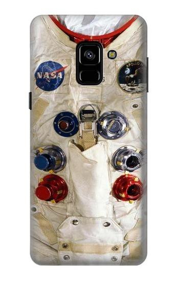 S2639 Neil Armstrong White Astronaut Space Suit Etui Coque Housse pour Samsung Galaxy A8 (2018)