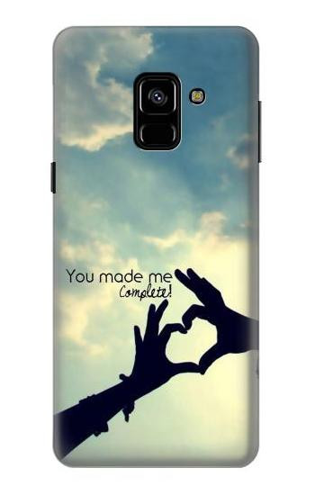 S2640 You Made Me Complete Love Etui Coque Housse pour Samsung Galaxy A8 (2018)