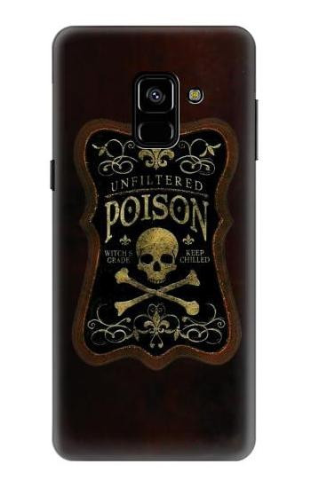 S2649 Unfiltered Poison Vintage Glass Bottle Etui Coque Housse pour Samsung Galaxy A8 (2018)