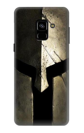 S2673 Spartan Warrior Helmet Etui Coque Housse pour Samsung Galaxy A8 (2018)