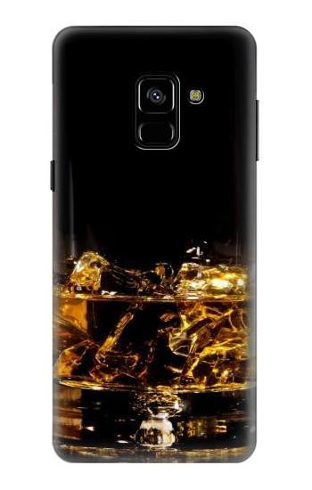 S2742 Ice Whiskey Whisky Glass Etui Coque Housse pour Samsung Galaxy A8 (2018)