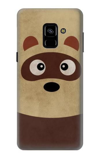 S2825 Cute Cartoon Raccoon Etui Coque Housse pour Samsung Galaxy A8 (2018)