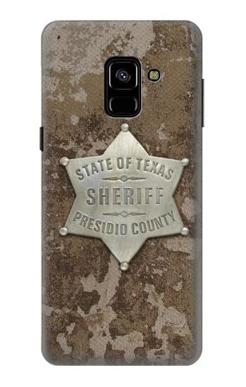 S2868 Texas Presidio County Sheriff Badge Etui Coque Housse pour Samsung Galaxy A8 (2018)