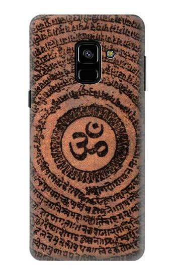 S2874 Om Symbol Tattoo Etui Coque Housse pour Samsung Galaxy A8 (2018)