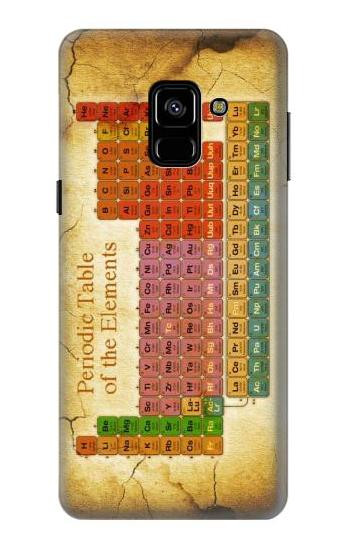 S2934 Vintage Periodic Table of Elements Etui Coque Housse pour Samsung Galaxy A8 (2018)