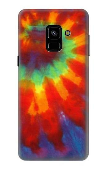 S2985 Colorful Tie Dye Texture Etui Coque Housse pour Samsung Galaxy A8 (2018)