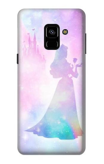 S2992 Princess Pastel Silhouette Etui Coque Housse pour Samsung Galaxy A8 (2018)
