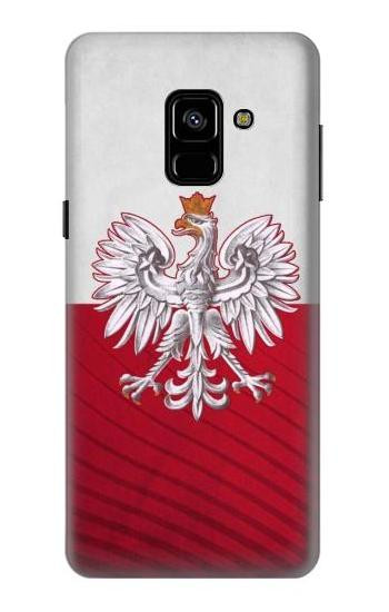 S3005 Poland Football Soccer Euro 2016 Etui Coque Housse pour Samsung Galaxy A8 (2018)