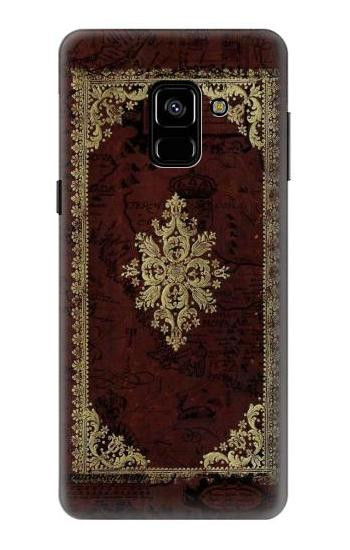 S3014 Vintage Map Book Cover Etui Coque Housse pour Samsung Galaxy A8 (2018)