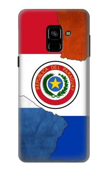 S3017 Paraguay Flag Etui Coque Housse pour Samsung Galaxy A8 (2018)