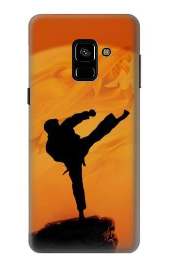 S3024 Kung Fu Karate Fighter Etui Coque Housse pour Samsung Galaxy A8 (2018)