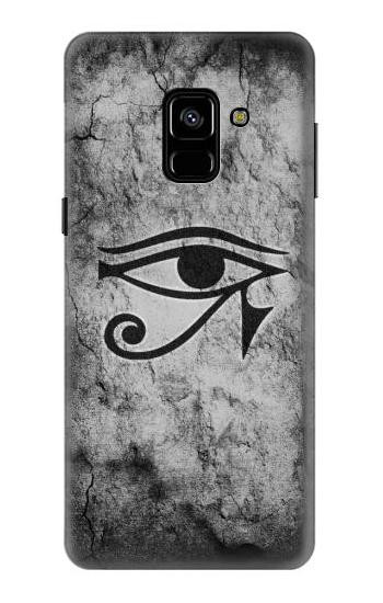 S3108 Ancient Egyptian Sun Eye Of Horus Etui Coque Housse pour Samsung Galaxy A8 (2018)