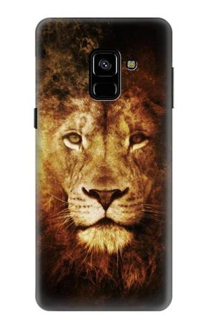 S3182 Lion Etui Coque Housse pour Samsung Galaxy A8 (2018)