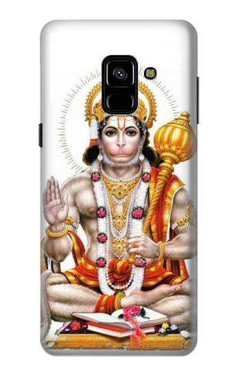 S3186 Lord Hanuman Chalisa Hindi Hindu Etui Coque Housse pour Samsung Galaxy A8 (2018)