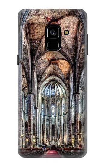 S3210 Santa Maria Del Mar Cathedral Etui Coque Housse pour Samsung Galaxy A8 (2018)