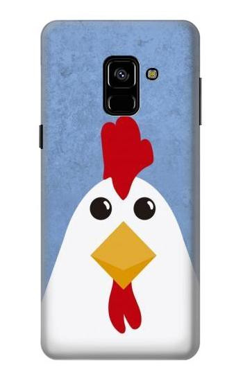 S3254 Chicken Cartoon Etui Coque Housse pour Samsung Galaxy A8 (2018)