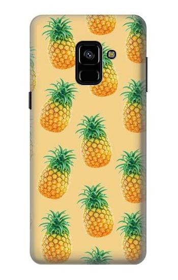 S3258 Pineapple Pattern Etui Coque Housse pour Samsung Galaxy A8 (2018)