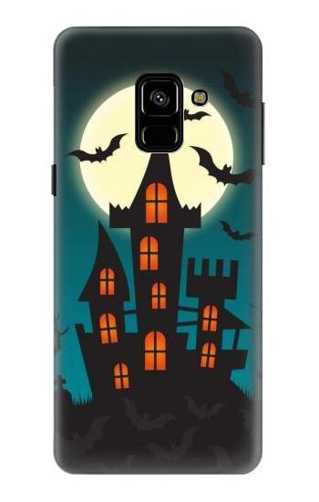 S3268 Halloween Festival Castle Etui Coque Housse pour Samsung Galaxy A8 (2018)