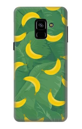 S3286 Banana Fruit Pattern Etui Coque Housse pour Samsung Galaxy A8 (2018)